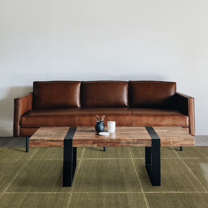 Mt. Everest 5x7 Wool and Silk Green