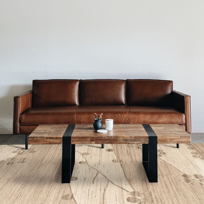 Naturale 6x9 Grey/Beige Wool.