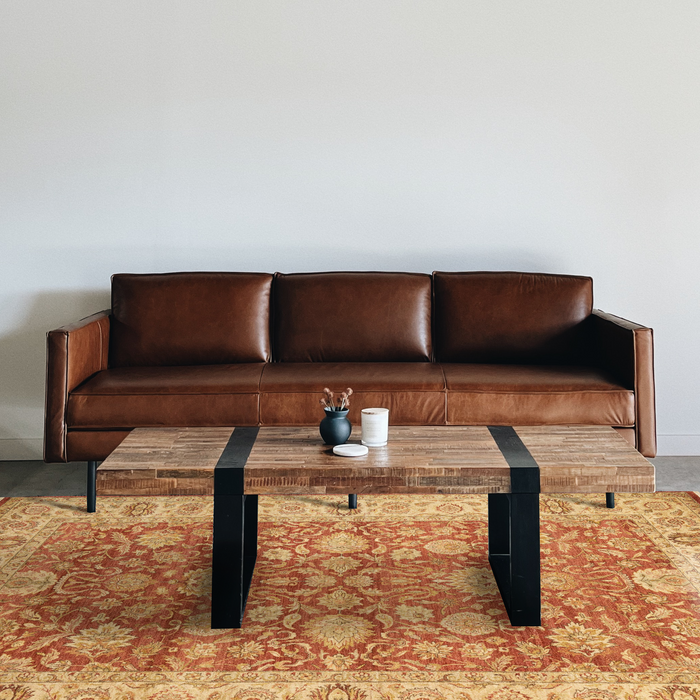 Agra 6x9 Rust/Ivory Wool