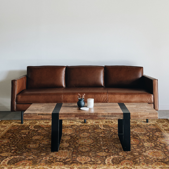 Agra 6x9 Brown/Ivory Wool