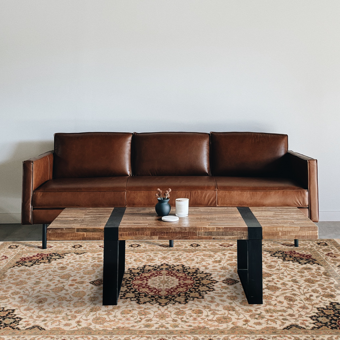 New Tabriz 6x9 Ivory Wool and Silk