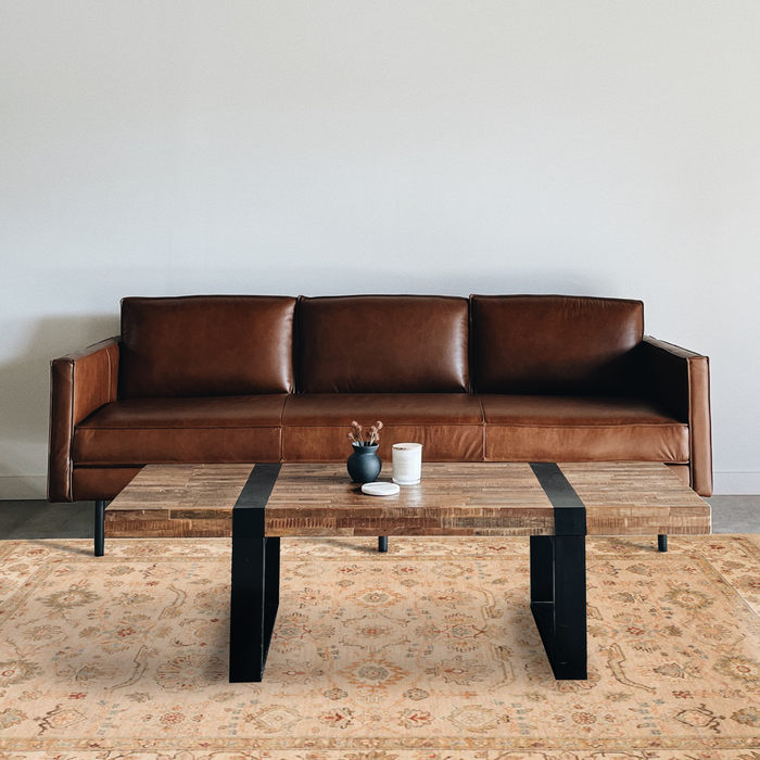 Chobi 6x9 Beige and Ivory Wool