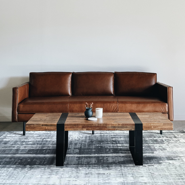 Marble 6x9 Charcoal/Grey Wool and Bamboo Silk touch