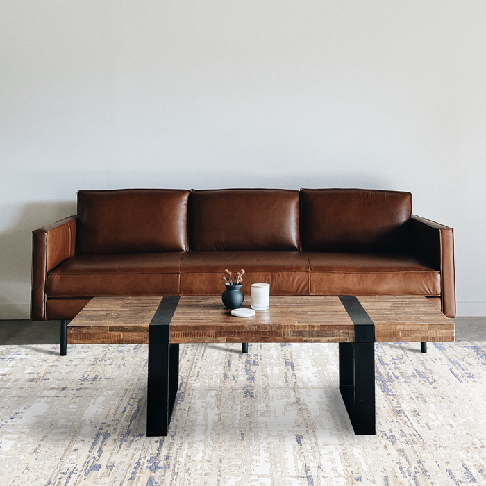 Marble 6x9 Off White/Blue