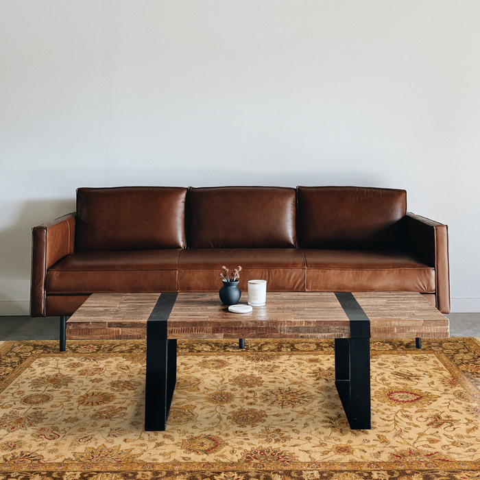 Agra 6x9 Ivory/Brown Wool