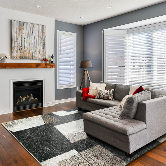 Scoria Charcoal/Brown Wool and Silk