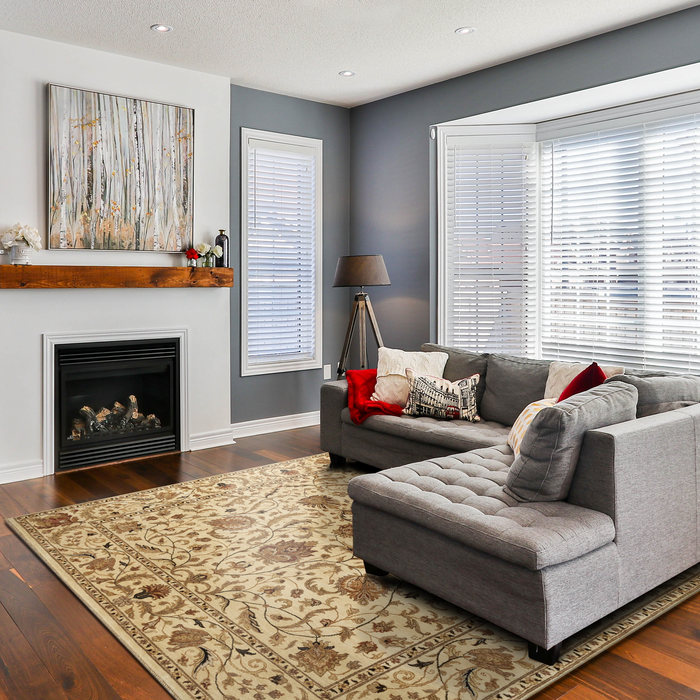 Elegance 8x10 Ivory Wool