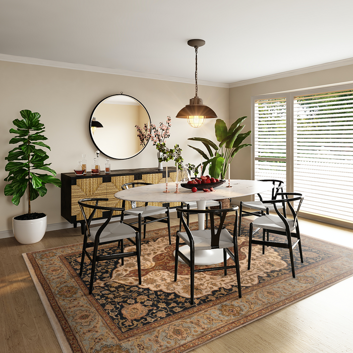 Elegance 8x10 Ivory/Lt.Blue Wool