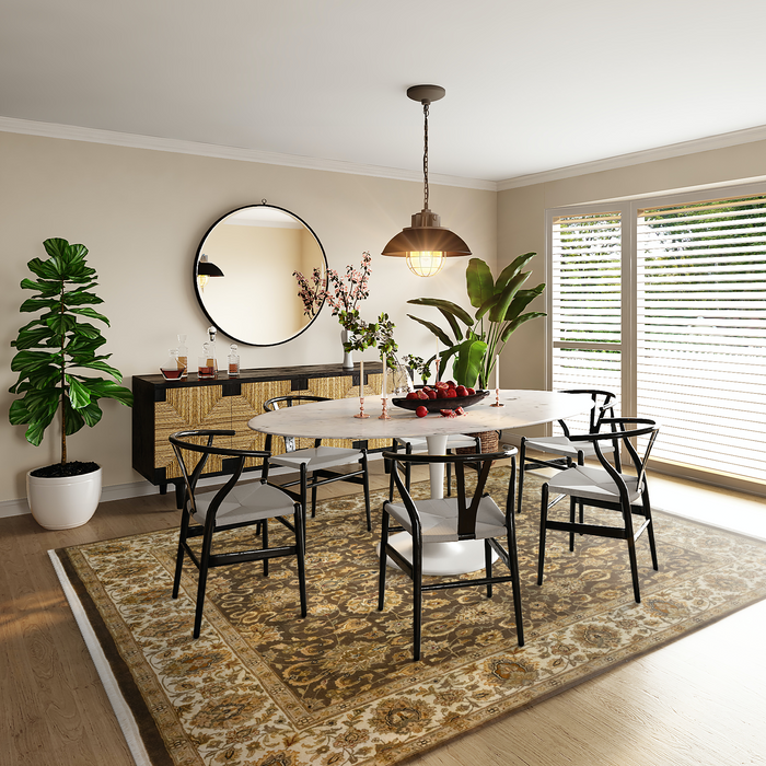 Premiere 9x12 Ivory/Brown Wool