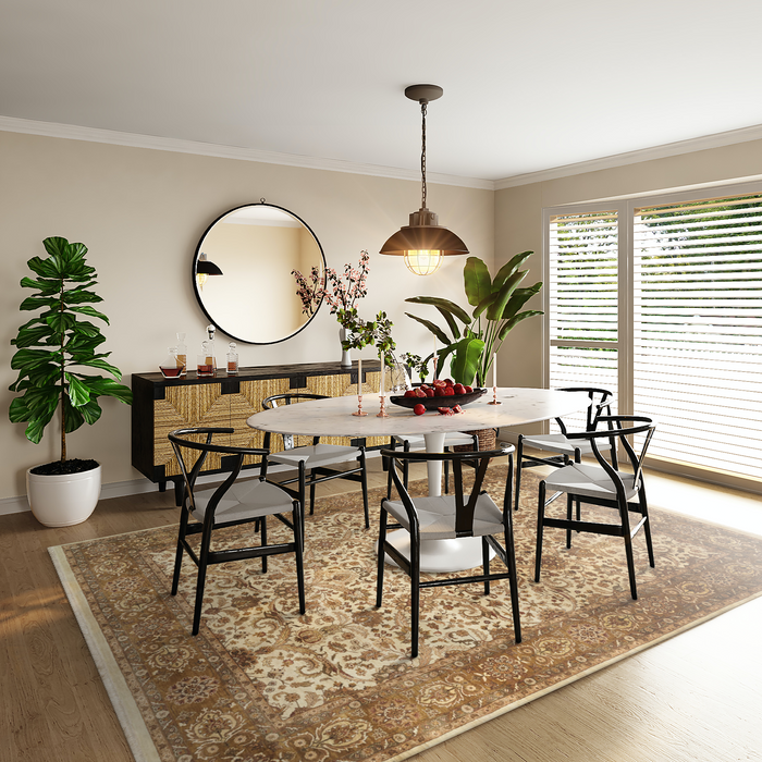 Premiere 9x12 Light Gold/Brown/Ivory Wool