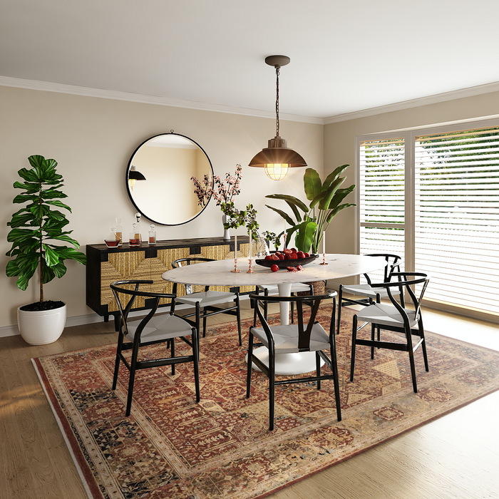 New Tribal Red/Beige Wool