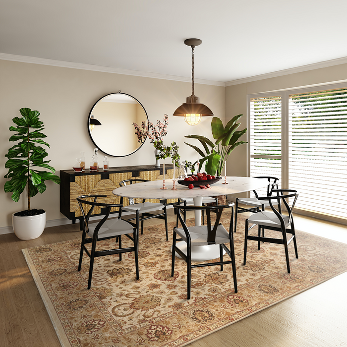 Elegance 9x12 Ivory/Beige Wool