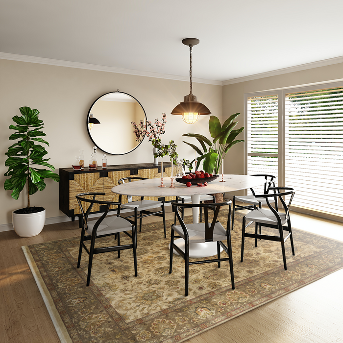 Premiere 8x10 Wheat/Brown Wool (A)