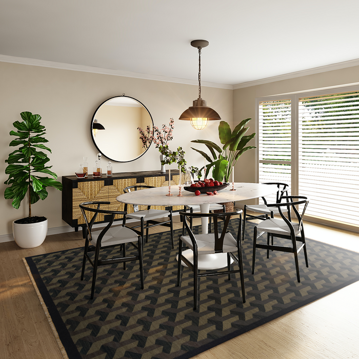 Multi Verse 8x10 Wool Dhurrie