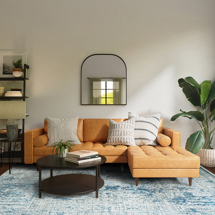 Intrecciare 8x10 Cobalt Blue Wool and Silk Embossed