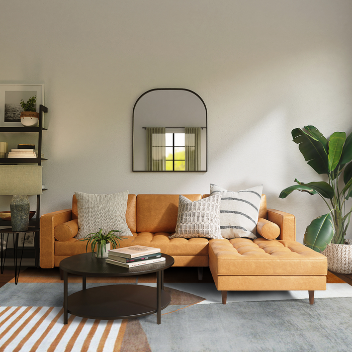 Sandstone 6x9 Charcoal/Rust Wool and Silk