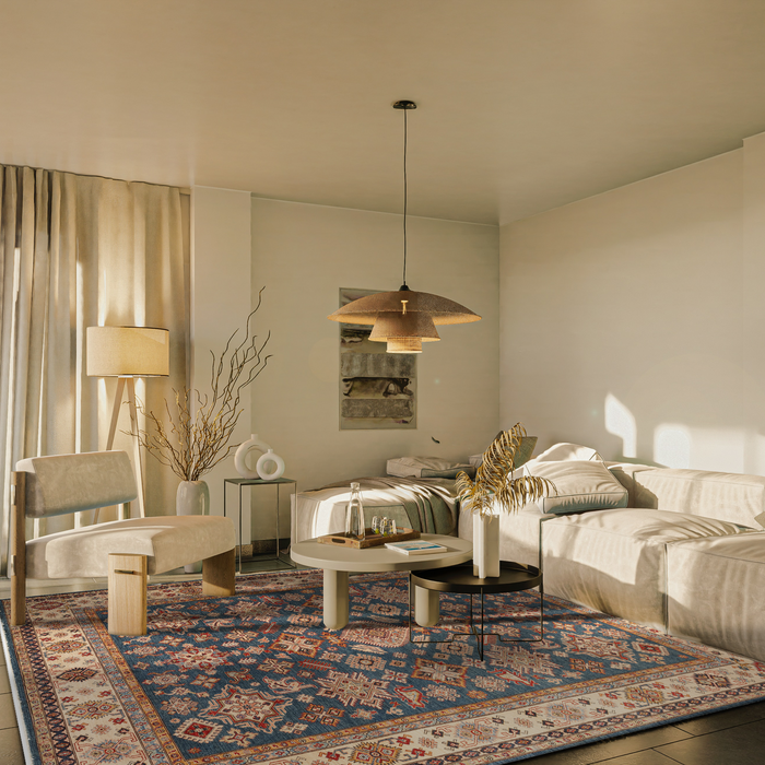 Super Kazak 8x10 Blue