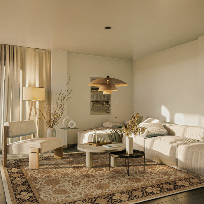 Dune 9x12 Beige/Black Wool