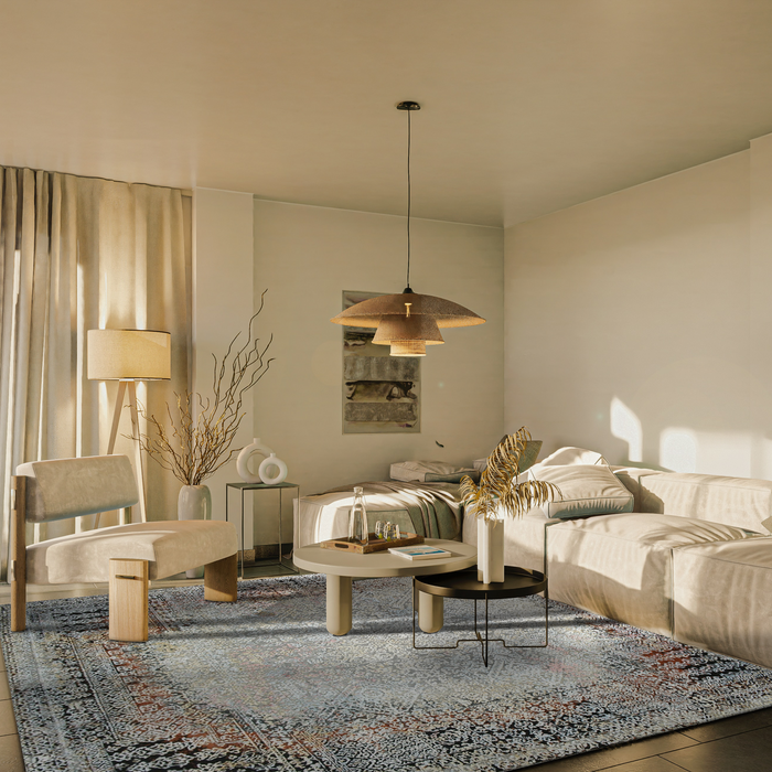 Regale 9x12 Wool and Silk Embossed