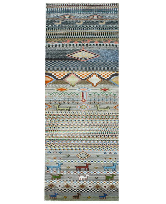 Nomads Tale Gabbeh 2.6x10 Wool and Silk