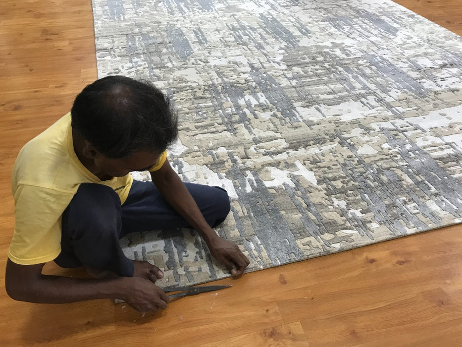 Marble 3x5 Beige/Blue/Tan