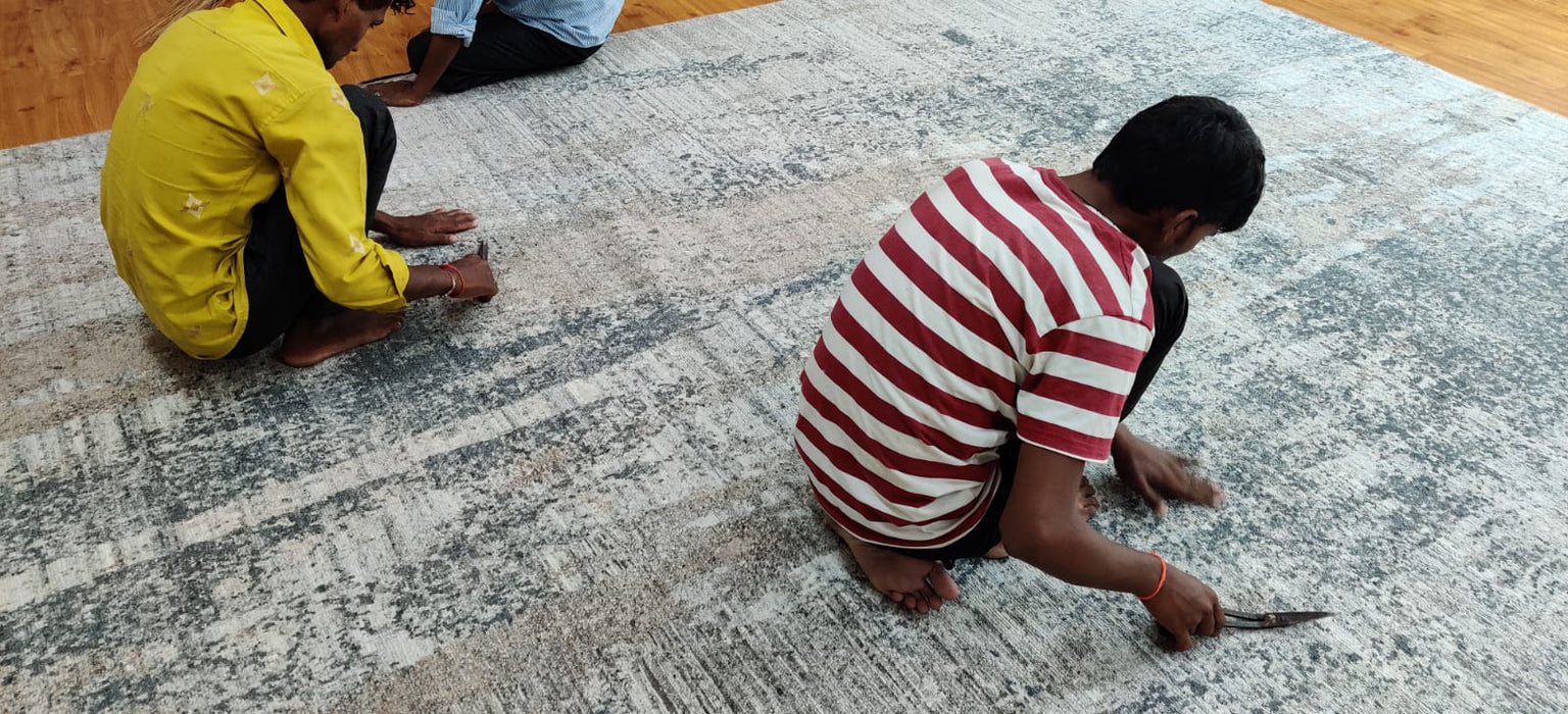 Marble II 6x9 Charcoal/Brown