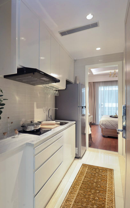 Reflection 2.05x8 Brown/Gold Wool & Embossed Silk