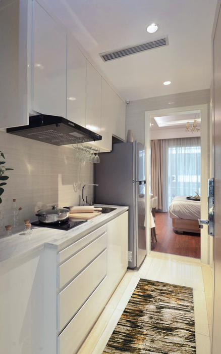 Safari 3x8 Ivory/Brown Wool and Silk