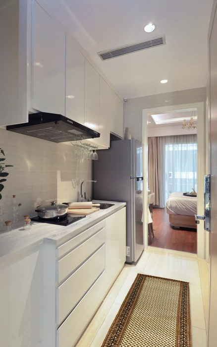 Mir 2.05x10 Runner Cream/Black Wool with Silk Touch B