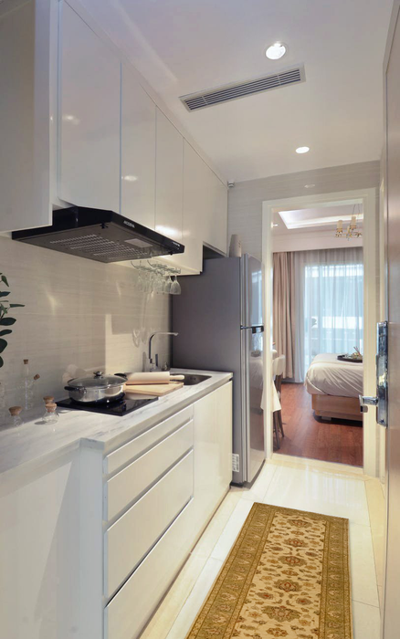 Chobi 2.5x10 Ivory/Green Ghazni Wool