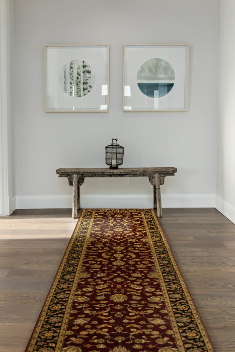 Indo Persian 2.05x12 Runner Red/Black Wool