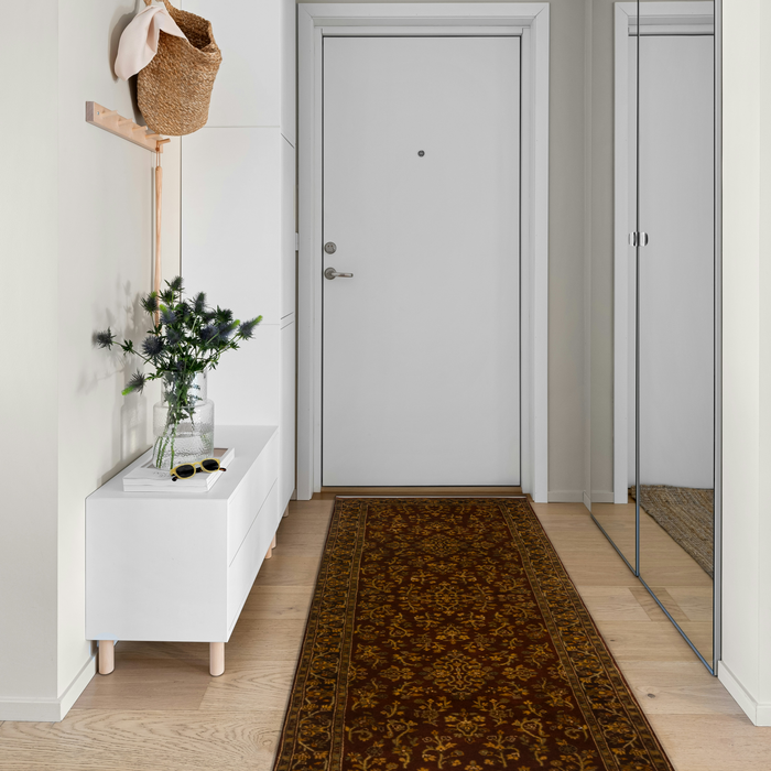 Sarukh 2.05x10 Runner Burgundy/Brown Wool