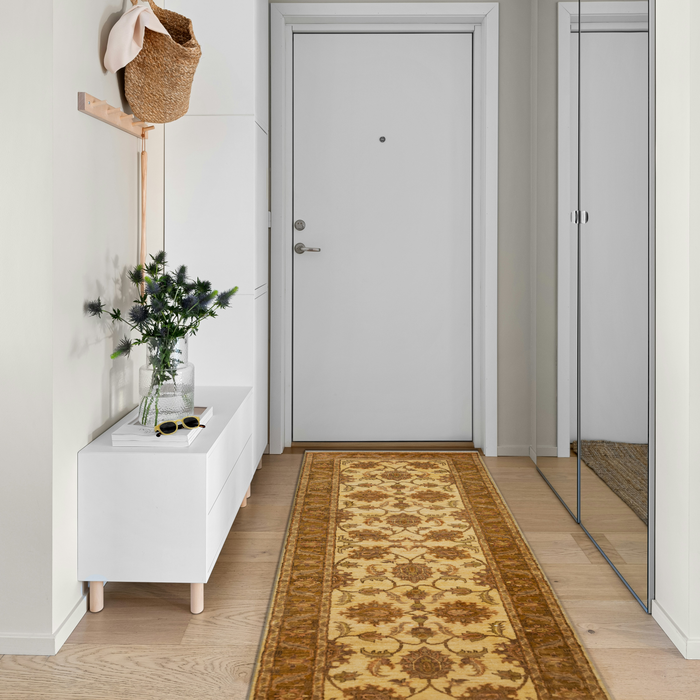 Chobi 2.05x10 Ivory/Brown Ghazni Wool