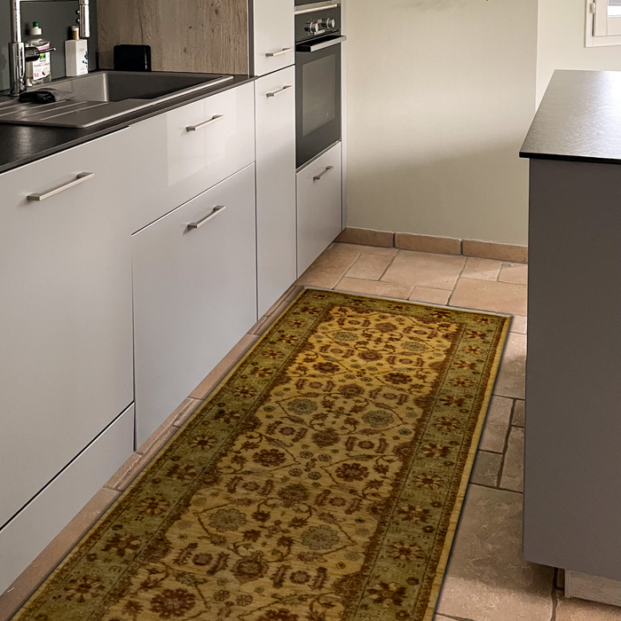 Runner Chobi 3x10 Beige Wool