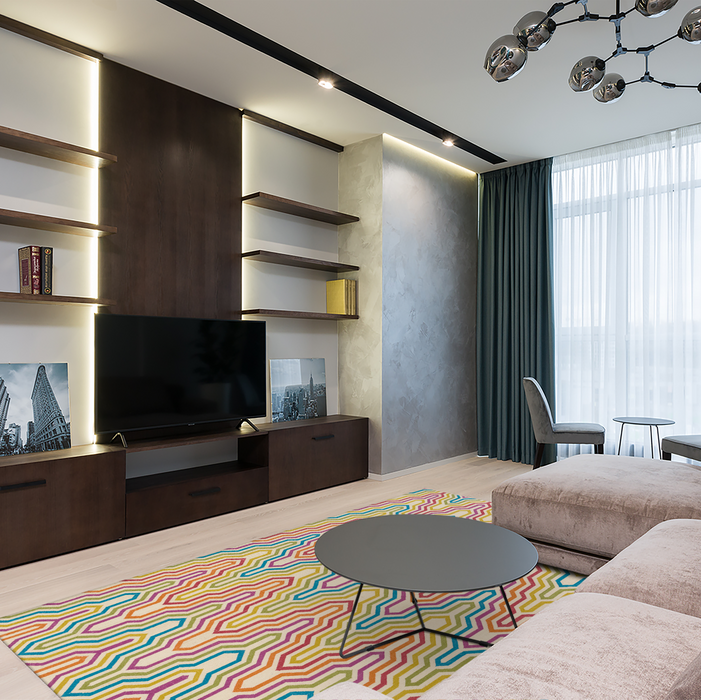 Cable Rainbow Wool 6x9