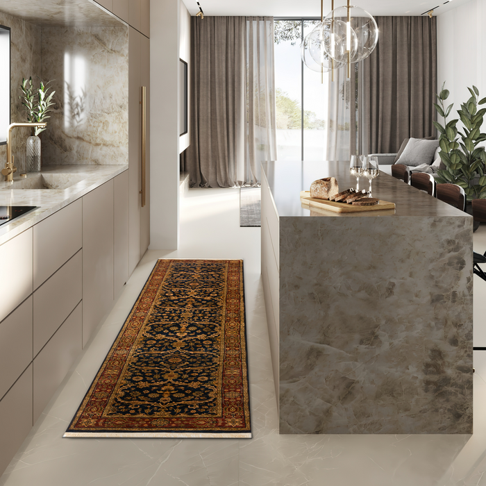 Premiere Red/Navy Wool 2.05x12 Runner B