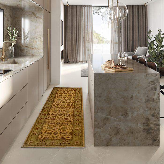 Runner Chobi 3x10 Beige Wool