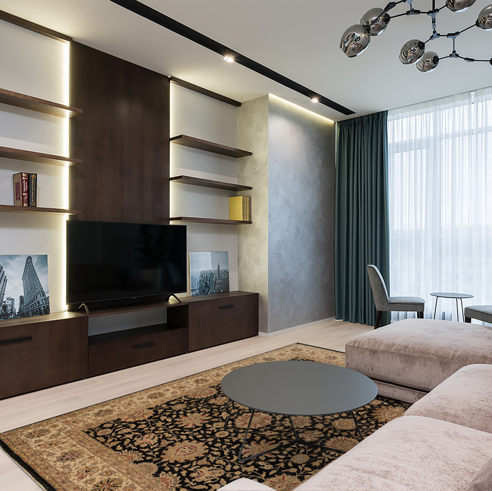 Agra 8x10 Black/Ivory Wool