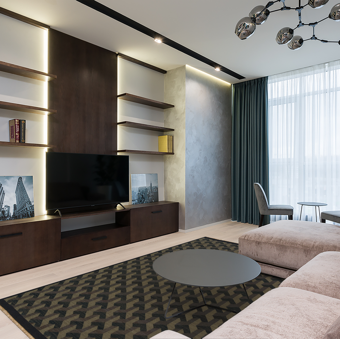 Multi Verse 8x10 Wool Dhurrie