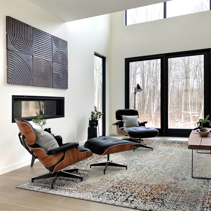 Regale 9x12 Wool and Silk Embossed