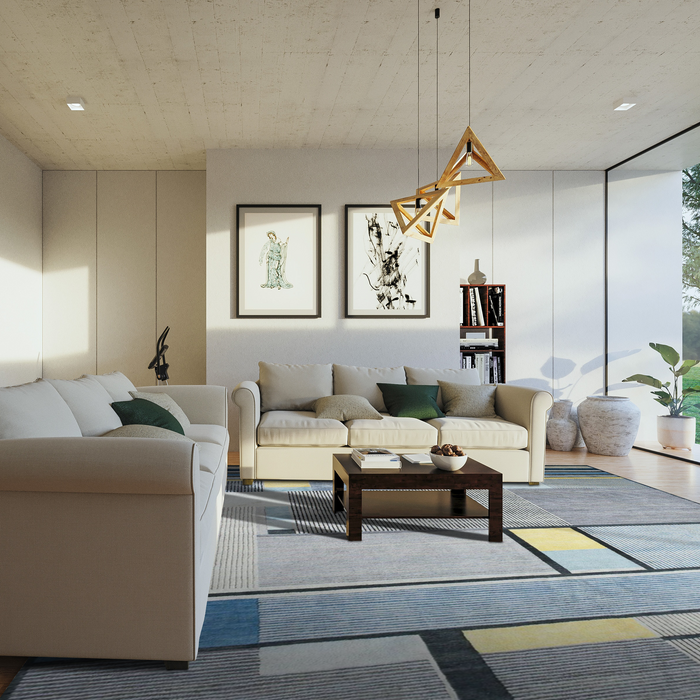 Bauhaus 8x10 Silk and Wool