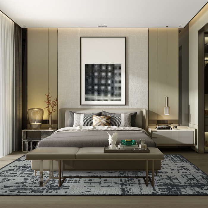 Rock Garden 9x12 Grey/Ivory Wool