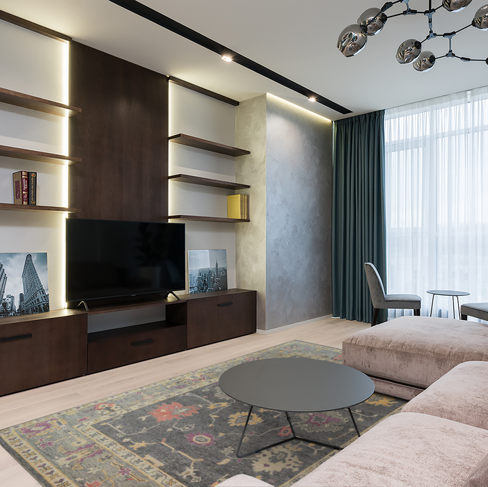 Modern Classic 8x10 Light Grey Wool