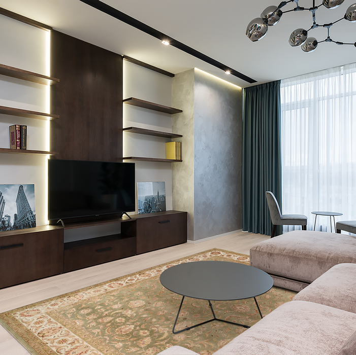 Agra 8x10 Beige/Light Green Wool and Silk