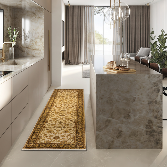 Premiere 2.05x12 Runner Ivory/Brown Wool