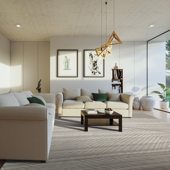 Kite No.03 8x10 Beige Wool