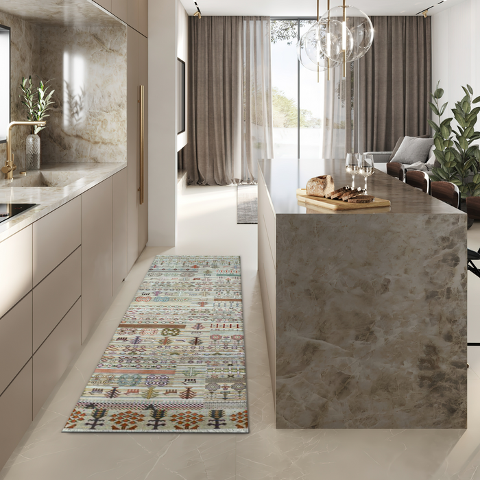 Gabbeh 3x10 Wool and Silk