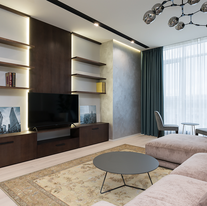 Reflections 6x9 Beige/Gold Wool and Silk Embossed B