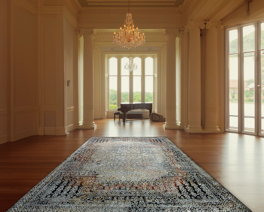 Regale 9x12 Wool and Silk Embossed