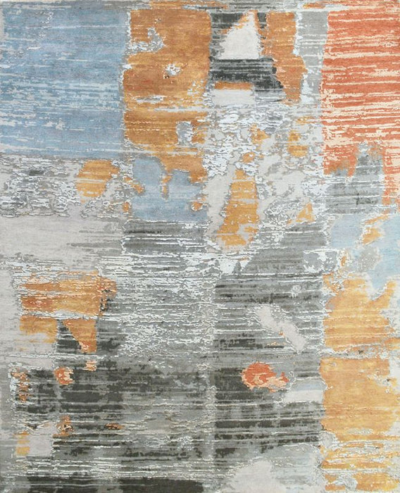Ember Rust/Grey Wool and Silk